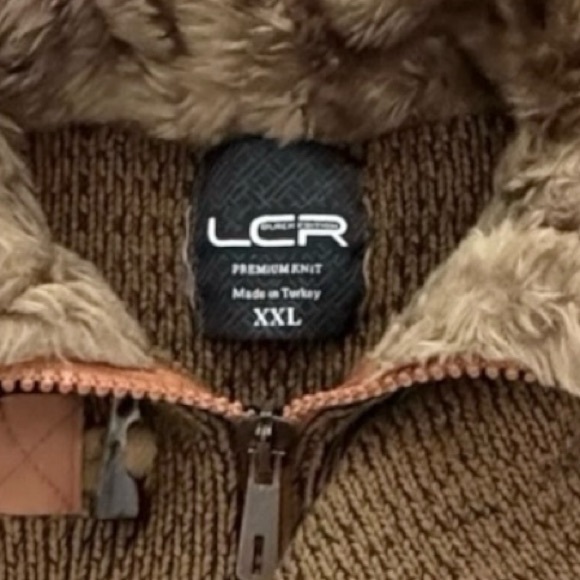 LCR Black Edition Premium Knit Men’s Size XXL 1/4 Zip 3 Button Toggles Sweater - Picture 14 of 15